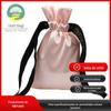 Bolsa de tecido acetinado bolsa para óculos bolsa de cetim com cordão bolsa de armazenamento com cordão joia bolsa para embalagem de joias bolsa de flanela com cordão