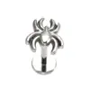 Joia para piercing de liga de titânio F136, prego labial, argola crescente, coração, aranha, brincos, exportação, fornecimento, brincos, atacado
