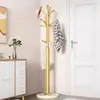Perchero para dormitorio, perchero de pie, estante de almacenamiento moderno, perchero vertical para uso doméstico junto a la cama, perchero mágico