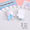 Lindo Animalito Sosteniendo Gominola Resina DIY Accesorios Niña Pegamento de Crema Diadema Pasador Parche Funda de Teléfono Móvil Decoración
