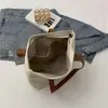 2026 Verano Nuevo de Moda Color Sólido Coreano Bolso de Lona Bolsa de Compras Bolso de Mano Bolso Tote Correa Mochila