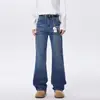 Roupas Masculinas Fengshe / Estilo Outono Extra Longo High Street Americana Casual Jeans Soltos para Homens Altos