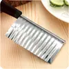 Cuchillo Ondulado para Papa, Cuchillo para Papa, Cortador de Verduras Multifuncional para Uso Doméstico en Cocina, Cortador de Tiras Elegante, Herramienta para Cortar Papas en Rejillas
