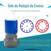 Carimbo de hora de aprendizado infantil 2cm de diâmetro pode ser oleado repetidamente para entender o relógio para ver o carimbo de hora