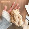 Linda Niña Lindo Colgante Muñeca de Peluche Muñeca Oso Colgante de Bolso Muñeca Accesorios Lindos Suaves Llavero para Mujeres