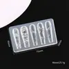 Molde de Silicona para Tallado de Uñas Nuevo Transfronterizo, Molde de Impresión para Árbol de Navidad, Campana, Hombre de Jengibre, Herramienta DIY para Uñas en Relieve