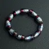 Pulsera de Vidrio Luminoso con Lámina de Oro de Doble Cara de Forma Especial, Pulsera de Vidrio Brillante para Hombres y Mujeres, Diseño de Cielo Estrellado, Artículo Popular de Venta Caliente en Transmisiones en Vivo