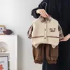 Conjunto de Chaleco y Suéter para Niños 2026 Nuevo Moda Infantil Dibujos Animados Tejido de Punto Conjunto de Tres Piezas Al por Mayor