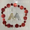 Decoração de adereços de casamento coloridos dourados e prateados, cortina de lantejoulas laser brilhante 3cm5cm8cm10cm, fio de lantejoulas