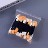 Pacote com 50 unidades do Fabricante 6,5cm Bastão Duplo para Sombra Esponja de Látex Bastão para Misturar Nail Art Pincel de Maquiagem para Esfumar Sombra