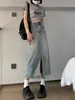 Saia Jeans Midi de Corte A Pequena Saia Saia Feminina Verão Retrô Cintura Alta Justa ao Corpo Saia Longa Ins