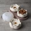 Caixa de Armazenamento de Lótus 3D Molde de Silicone Pote de Vela DIY Cinzeiro Gesso Resina Epóxi Criativo Para Fazer Bolos
