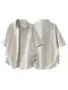 Camisa de Lino Disfrazada Nanxia, Estilo Old Money de Manga Corta para Hombre, Nueva Moda de Verano para Hombre, Camiseta Interior para Hombre