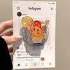 Novo Urso Desenho Animado Filhote Menina Bonita Adequado para Suporte Magnético Magsafe Celular Airbag Mesa Forte Aderência