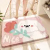 Alfombra de Piso para Sala de Estar de Cachemira Sintética para Animales Pequeños Transfronteriza Antideslizante Fácil de Cuidar Felpudo de Entrada Antideslizante Alfombrilla Absorbente para Baño