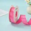 Día del Niño 2.5cm Puntos Finos Lunares Cinturón de Poliéster con Lunares Accesorios para el Cabello Hechos a Mano DIY Lazo Regalo Material para Accesorios de Ropa