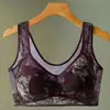 Venta Caliente Transfronteriza Tallas Grandes Estampado Sujetador sin Aros Push-up Transpirable Cómodo Chaleco de Malla Espalda Bonita Estilo Delgado para Mediana Edad y Mayores