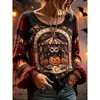 2026 Sitio Independiente Transfronterizo Amazon Nuevo Más Vendido Estampado Digital 3D Moda Floral para Mujer Camiseta