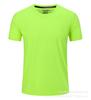 Camiseta Esportiva Redonda de Seda de Gelo Secagem Rápida com Logo Personalizado Impresso Corrida Respirável Absorvente de Suor Maratona Manga Curta Camiseta Publicitária