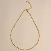 Collar de Cadena de Fútbol Coreano para Mujer Moda Ins Cuentas Brillantes Set Corto Cadena Elegante con Estilo Cadena de Clavícula de Gama Alta