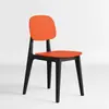 Decoração de casa minimalista nórdica, encosto criativo estilo macaron, banqueta de plástico, tamanho adulto, cadeira de jantar de luxo leve, cadeira espessa para mesas de jantar, cadeira de lazer
