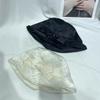 Nuevo sombrero de pescador con lazo de estilo nacional chino para niños, moda de primavera y verano, elegante sombrero de lavabo rizado, sombrero de protección solar para viajes.