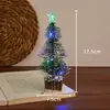 Luz noturna de árvore de Natal colorida para presente, vela eletrônica LED brilhante, luz de ambiente decorativa, presente de Natal para crianças