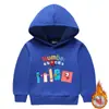 Conjunto de dos piezas de sudadera con capucha para niños y niñas para otoño e invierno, estilo nuevo, forro polar, engrosado, ropa de invierno cálida