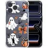 Venta Caliente Transfronteriza Calabaza Fantasma Manzana Halloween Funda para Teléfono 17pro Esquina Cuatro Anti-colisión Transparente Suave Funda Protectora
