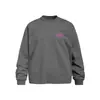 Camiseta Redonda de Manga Larga con Estampado de Letras Graffiti para Hombre, Corte Holgado, Marca de Moda High Street, Hip Hop, Top Redondo para Primavera y Otoño