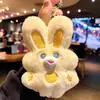 Llavero de Conejo de Peluche de 4 pulgadas Juguete de Conejo de la Fortuna Colgante para Bolso Muñeco de Pareja Regalo Pequeño Adorno Colgante