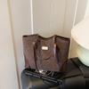 Bolso Retro para Mujer de Gran Capacidad 2025 Nuevo Otoño e Invierno Versátil Casual de Hombro Cruzado Bolso Tote Simple para Viajero