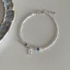 Nova Pulseira de Cristal Azul Dopamina em Prata de Lei S925 para Mulheres, Fresca e Doce, Versátil, Pulseira de Peixinho de Nicho, Tendência