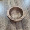 Plato redondo pequeño y exquisito de madera de caucho de estilo japonés para frutos secos, bandeja para aperitivos y frutas secas para el hogar, ideal para el almacenamiento en la sala de estar.