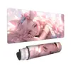 Alfombrilla de Escritorio para Dormitorio de Estudiantes Anime Bidimensional Alfombrilla para Ratón de Chica Hermosa Alfombrilla Gruesa Extra Grande para Escritorio de Computadora