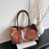Bolsa de Gran Capacidad para Mujer 2025 Nueva Moda Otoño Estilo Perezoso Simple Bolso de Hombro Ropa de Trabajo Bolso de Mano Tote Casual