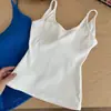 Ropa interior de algodón acanalado con estampado de leopardo estilo coreano, cuello en U, espalda hermosa con almohadillas en el pecho, ajuste ceñido, prenda interior, prenda exterior, camisola, chaleco, mujer