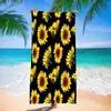 Toalla de Playa Girasol Transfronteriza Amazon temu Toalla de Baño de Playa de Microfibra Toalla de Tela Absorbente de Secado Rápido
