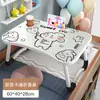 Escritorio de Computadora Plegable, Mesa Plegable para Ventana, Escritorio para Estudiante Junto a la Cama en Dormitorio, Móvil para Recámara, Antideslizante, Portavasos, Plegable