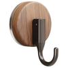 Gancho de Ventosa con Textura de Madera, No Requiere Taladro, Fuerte Capacidad de Carga, para Cocina, Baño y Detrás de la Puerta, Gancho Adhesivo para Toallas, No Necesita Taladro