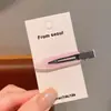 Pinza para el pelo fina y sin costuras de estilo coreano para mujer, nuevo clip lateral para flequillo, clip de pico de pato para maquillaje de frente, accesorios para el cabello