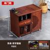Carrito de té móvil para el hogar, mesa auxiliar de té, bandeja de té, mesa de té pequeña, mesa de té para balcón, tetera, armario de té integrado, juego de té