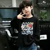 Camiseta Tendência Bonita Fashionável Manga Longa para Meninos Temporada Primavera Outono 2026 Estilo Coreano Infantil Bebê Desenho Algodão Puro Camada de Base Top T