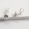 Relleno de Oro de 14K Zirconia que Conserva el Color Colgante de Campana de Lazo Accesorios Pulsera DIY Collar Colgante de Joyería Navideña