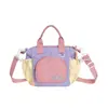 Bolso Cruzado de Hombro Único con Bloques de Color para Mujer Estilo 2026, Ligero Impermeable Estilo Dopamina Moda Casual para Viajes al Aire Libre