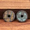 Venta al por mayor de fábrica de varias monedas antiguas de latón, Kaiyuan Tongbao, monedas Tianshi Shan Gui, monedas antiguas y accesorios para joyería del Dios de la Riqueza