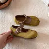 Zapatos de Cuero para Niñas Suela Suave 2026 Otoño Nuevos Zapatos Infantiles Bebé Retro Zapatos de Princesa Mocasines para Niñas Zapatos Individuales