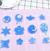 Gota transfronteriza joyería cristal molde luna estrellas hielo de agua luna de agua patrón colgante caballo de Troya
