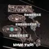 Pasador de Pelo con Borla de Gota de Agua y Mariposa de Filigrana Estilo Antiguo, Set de Accesorios para el Cabello con Cristales de Lirio del Valle de Colores con un Toque de Alta Gama