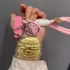 Hamburguesa de Oro Puro, Papas Fritas, Té de Leche, Colgante de Teléfono Dorado, Colgante de Bolsa Lindo, Llavero, Regalo para Mejor Amigo o Pareja